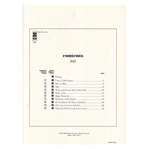 Play the music of Burt Bacharach - clarinet