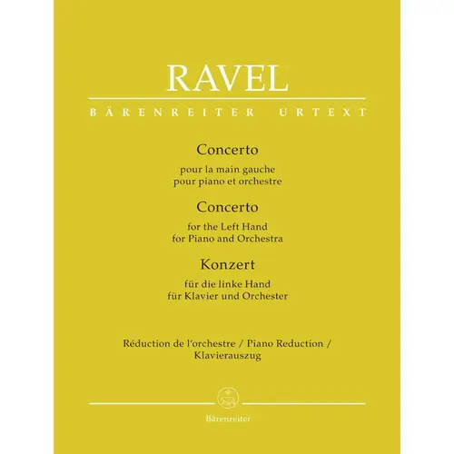 Concerto for the Left Hand for Piano and Orchestra - Piano Reduction