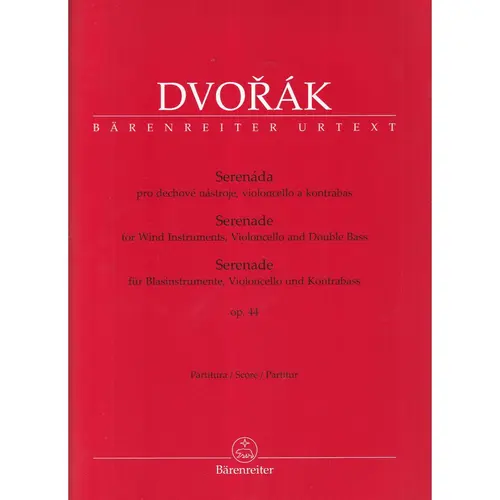 Serenade for wind instruments, violoncello and double bass - score