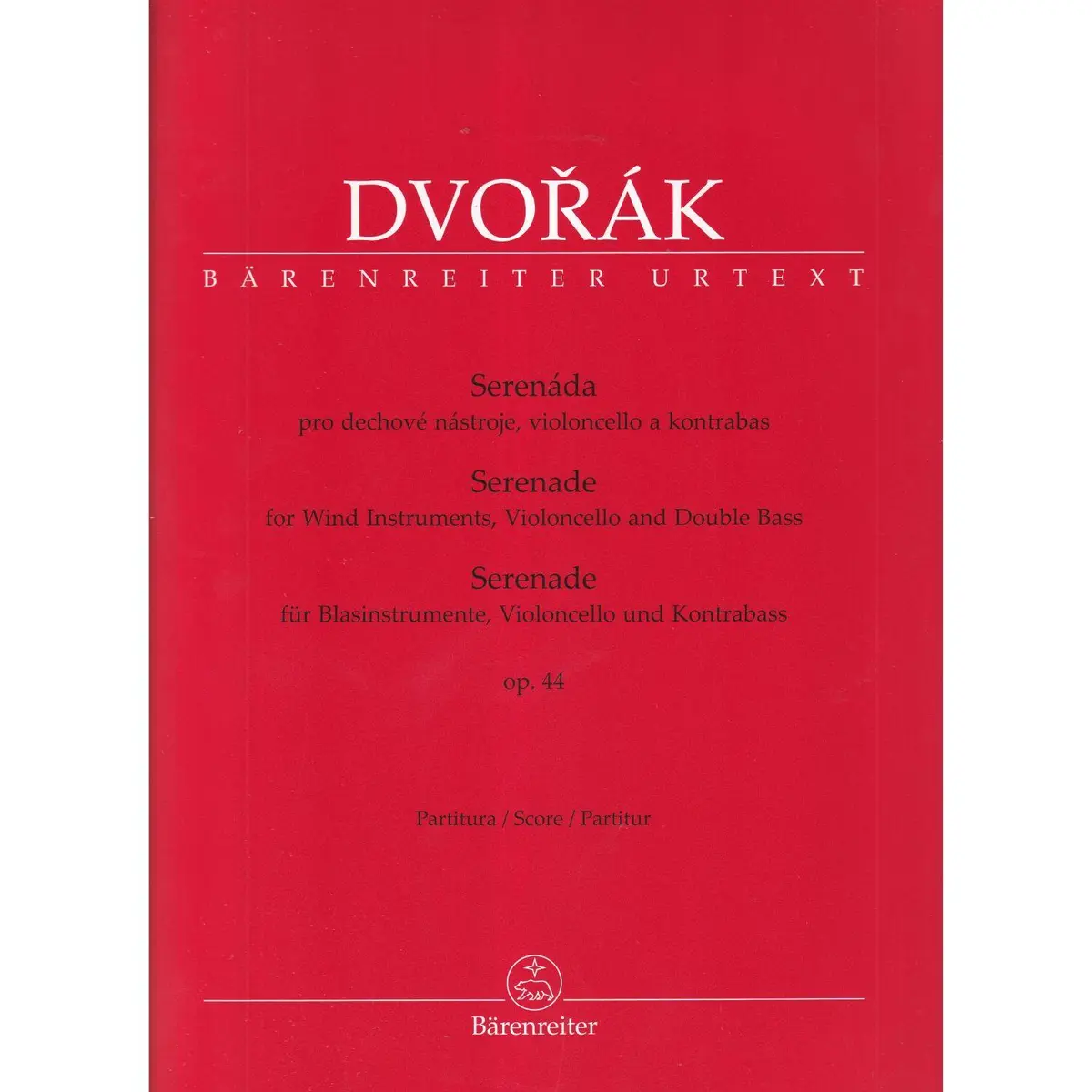 Serenade for wind instruments, violoncello and double bass - score
