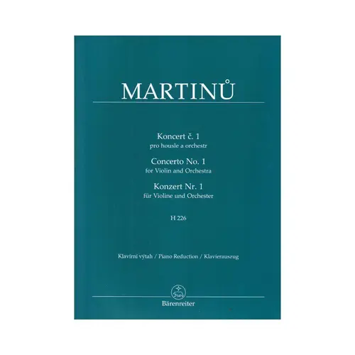 Concerto No.1 for Violin and Orchestra - piano reduction
