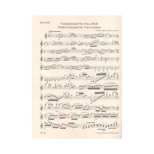 Violin Concerto no.9 in A Minor Op.104 for violin and piano