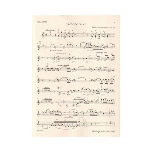 Scéne de Ballet Op.100 for Violin and Piano
