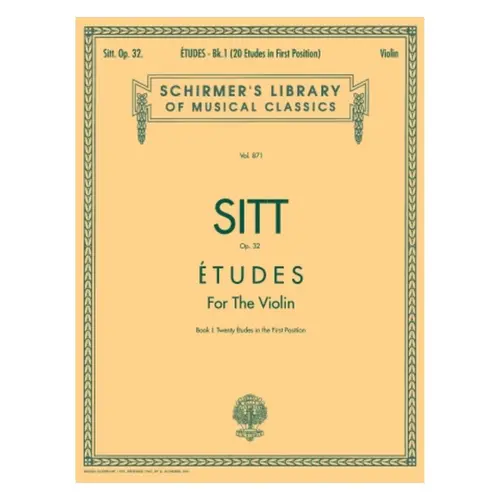 Etudes for violin Op.32 Vol.1