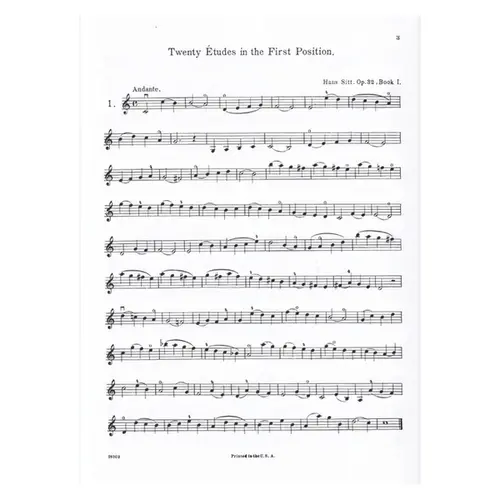 Etudes for violin Op.32 Vol.1
