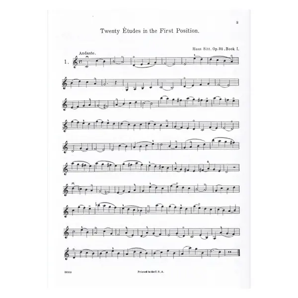 Etudes for violin Op.32 Vol.1