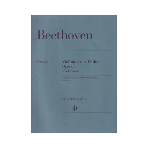 Kadenzen Zum Violinokonzert - Op.61 - Urtext - PROMOÇÃO !
