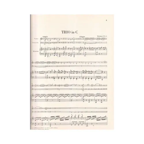 Klavier-Trios C Dur / F Dur -PROMOÇÃO !