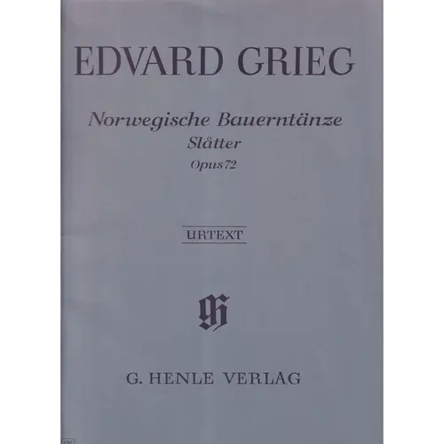 Norwegische Bauerntanze Slatter - Op.72 - Urtext - PROMOÇÃO !