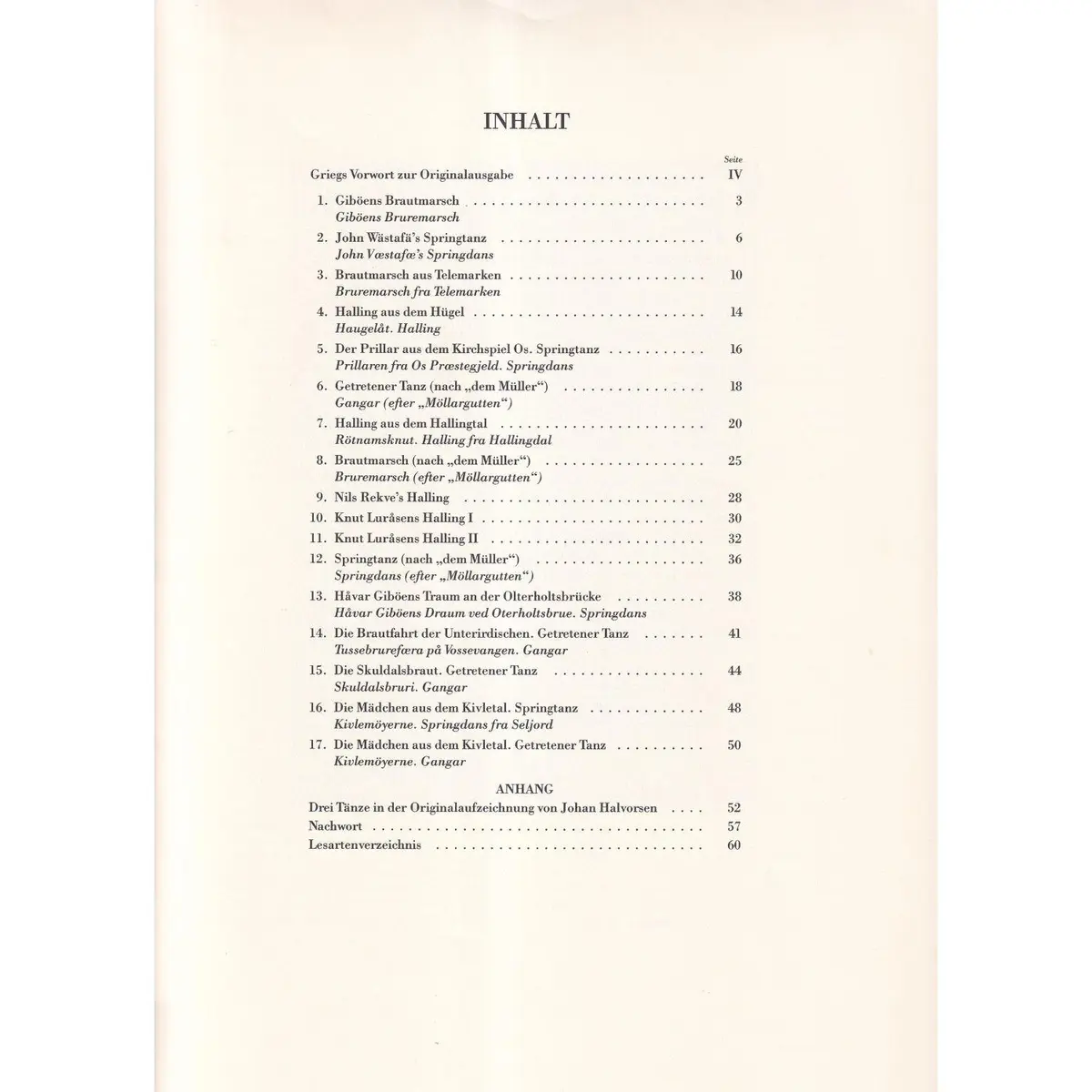 Norwegische Bauerntanze Slatter - Op.72 - Urtext - PROMOÇÃO !