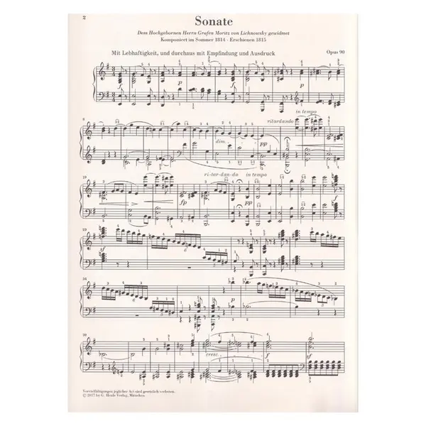 Piano Sonata no. 27 e minor op. 90