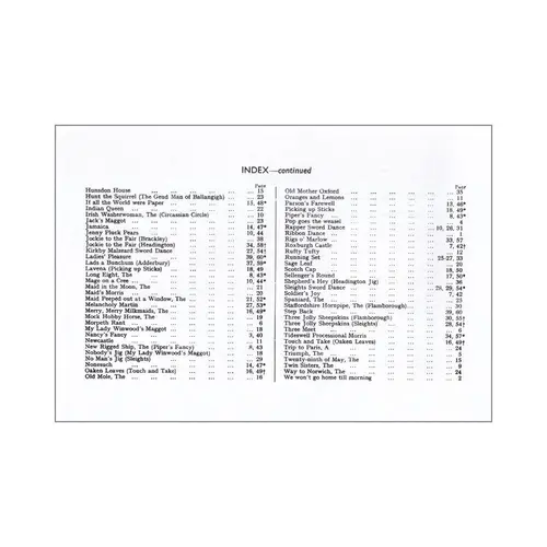 A Selection of 100 English Folk Dance Airs for melodic instruments
