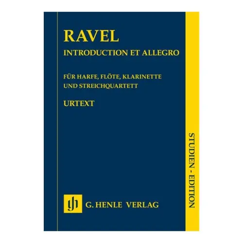 Introduction et allegro for harp, flute, clarinet and string quartet - studien edition