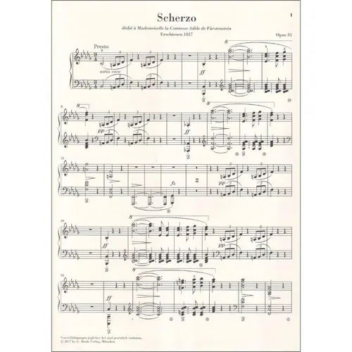 Scherzo in b flat minor op.31