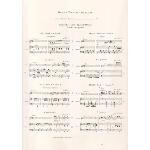 Spanish Dances for Violin And Piano
