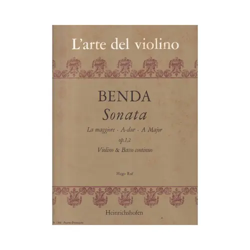 Sonata La Maggiore - Op.1,2
