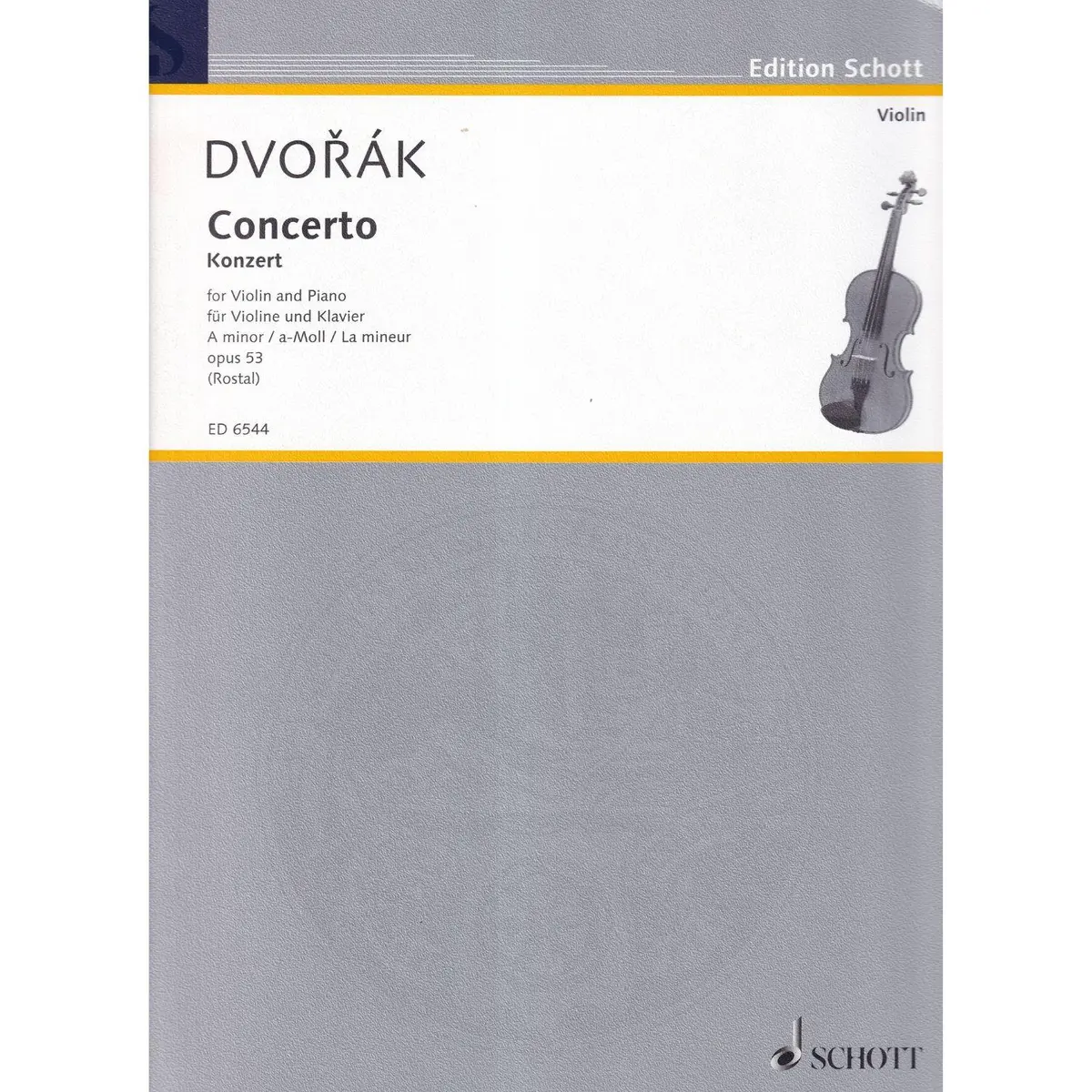 Concerto in A Minor, Op. 53 for violin and piano