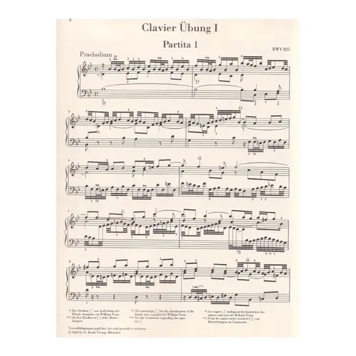 Sechs Partiten - Bwv 825-830  (Piano) - Urtext