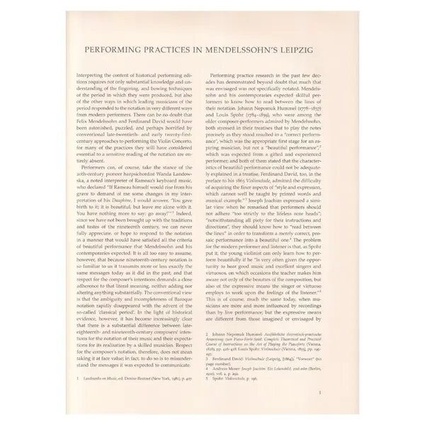 Performance Practices in the Violin Concerto op. 64 and Chamber Music for Strings of Felix Mendelssohn Bartholdy