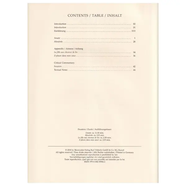 Works for Violin and Piano