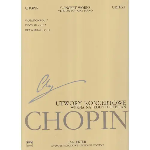 Concert Works for Piano and Orchestra - versin for one piano -  National edition Jan Ekier