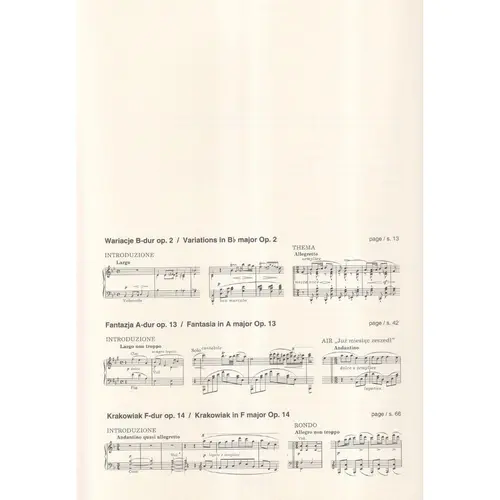 Concert Works for Piano and Orchestra - versin for one piano -  National edition Jan Ekier