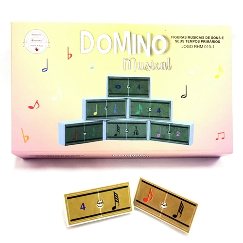 Dominó Musical - Figuras musicais de pausas e seus tempos primários - Dominó  Musical - Figuras musicais de pausas e seus tempos primários - Eme Editora