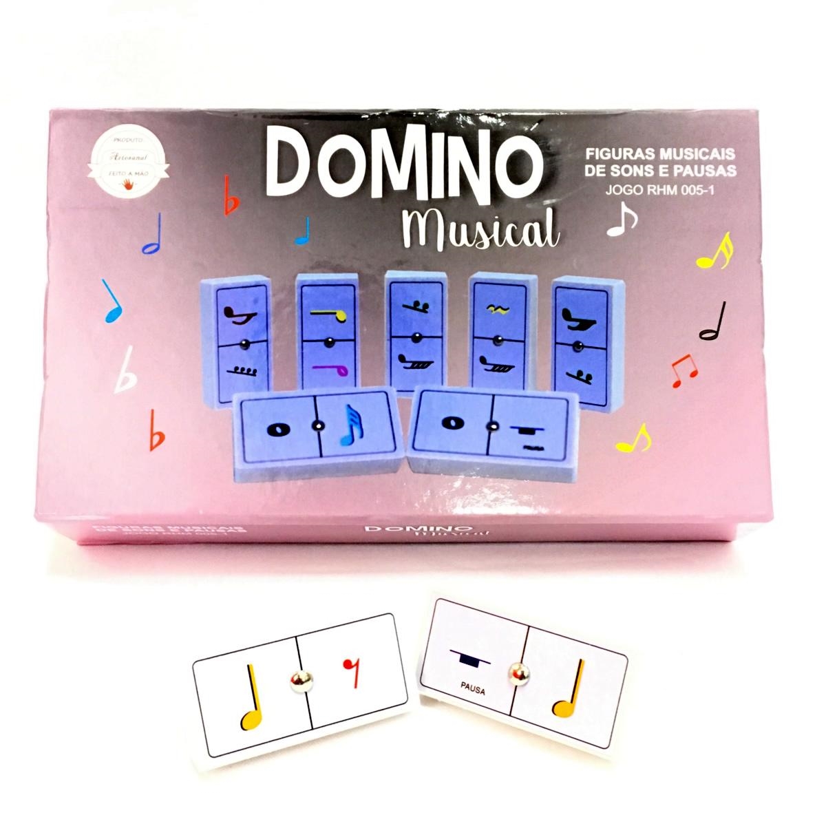 Dominó Musical - Figuras musicais de pausas e seus tempos primários - Dominó  Musical - Figuras musicais de pausas e seus tempos primários - Eme Editora