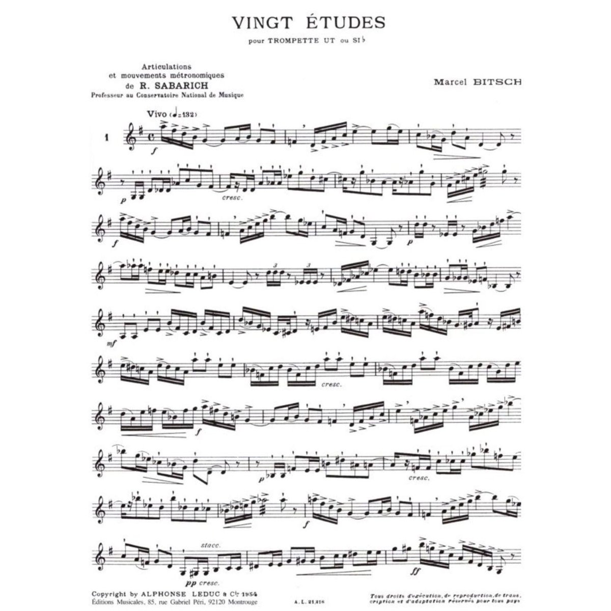 Partition Trompette UT Ou Sib Avec Accompagnement Piano - Recueil De Morceaux Classiques