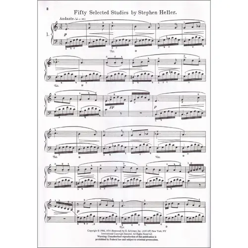 50 Selected Studies (from Op. 45, 46, 47)