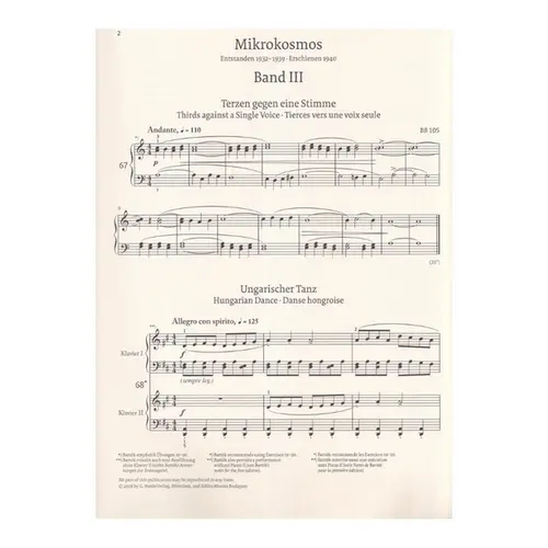 Mikrokosmos vols.3-4