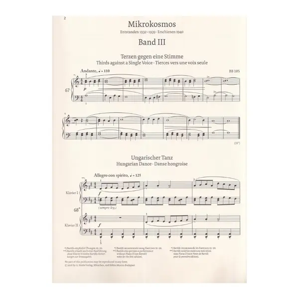 Mikrokosmos vols.3-4