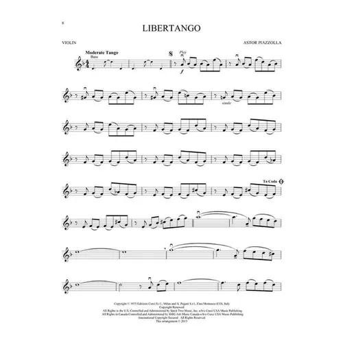 Piazzolla Tangos - Violin
