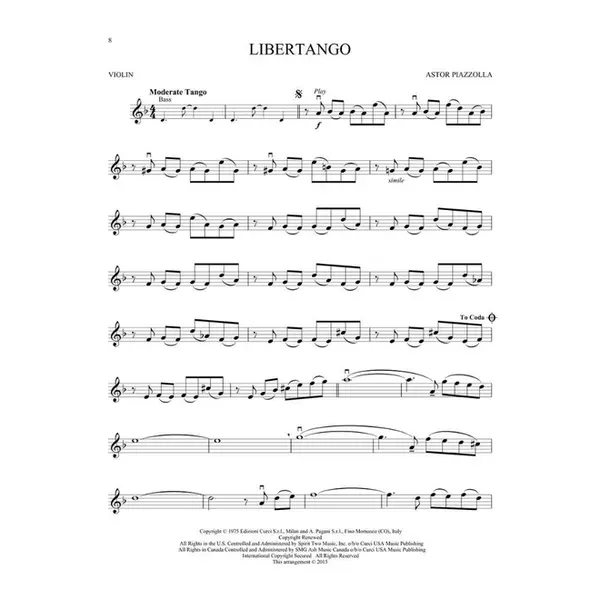 Piazzolla Tangos - Violin