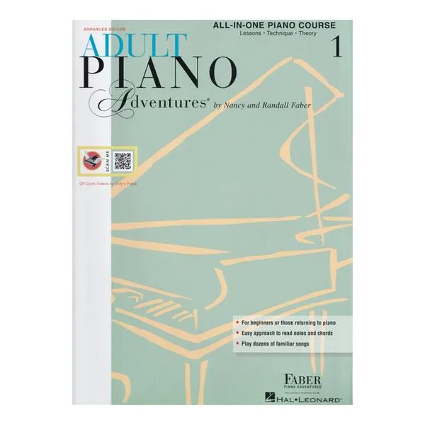Adult Piano Adventures - All-in-One Piano Course Book - 1
