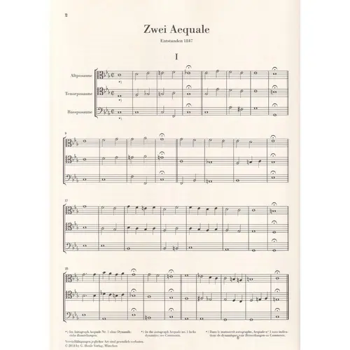 Two Aequali for three Trombones