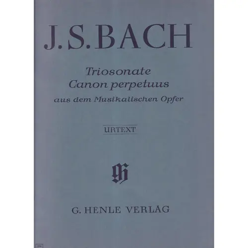 Trio Sonata And Canon Perpetuus From The Musical Offering Bwv 1079 No. 8 And 9 For Flute, Violin And Basso Continuo- PROMOÇÃO!