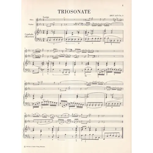 Trio Sonata And Canon Perpetuus From The Musical Offering Bwv 1079 No. 8 And 9 For Flute, Violin And Basso Continuo- PROMOÇÃO!