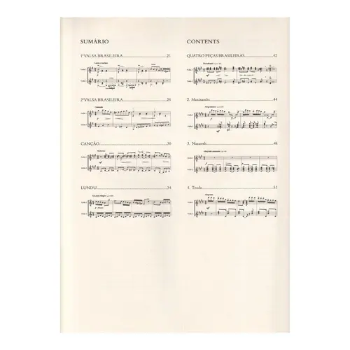 Cinco peças para dois violões - urtext