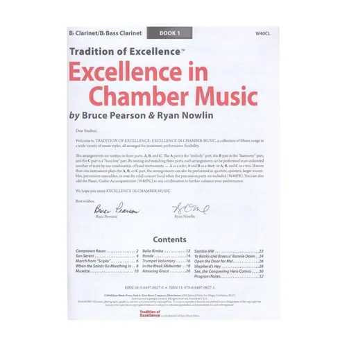 Excellence in chamber music bk.1 - clarinet Sib/Bass Clarinet Sib