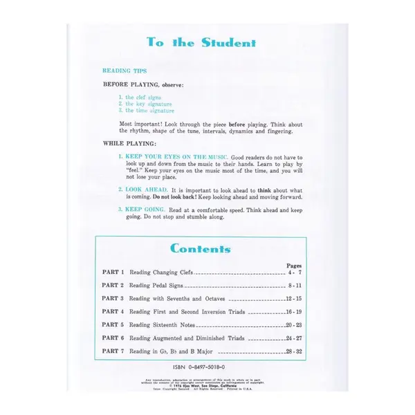 Sight Reading - Level 4