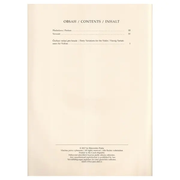 Forty Variations for the Violin Op. 3