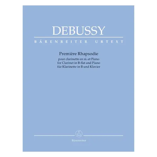 Première Rhapsodie for Clarinet in B-flat and Piano