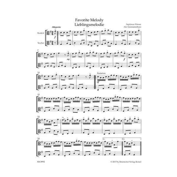 Viola Recital Album Vol.3 - first position