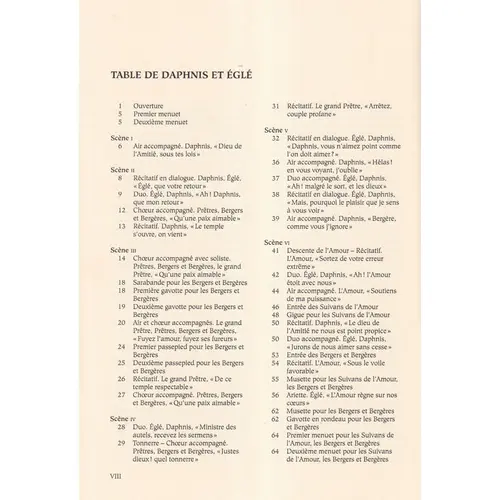 Daphnis et Églé - vocal score
