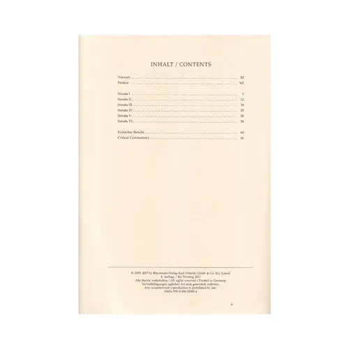 Il Pastor Fido - six sonatas for flute and bass continuo - score + parts