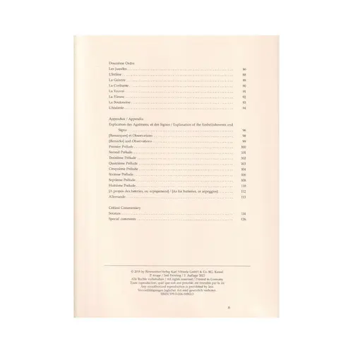 Pièces de clavecin - second livre (1717) for Harpsichord
