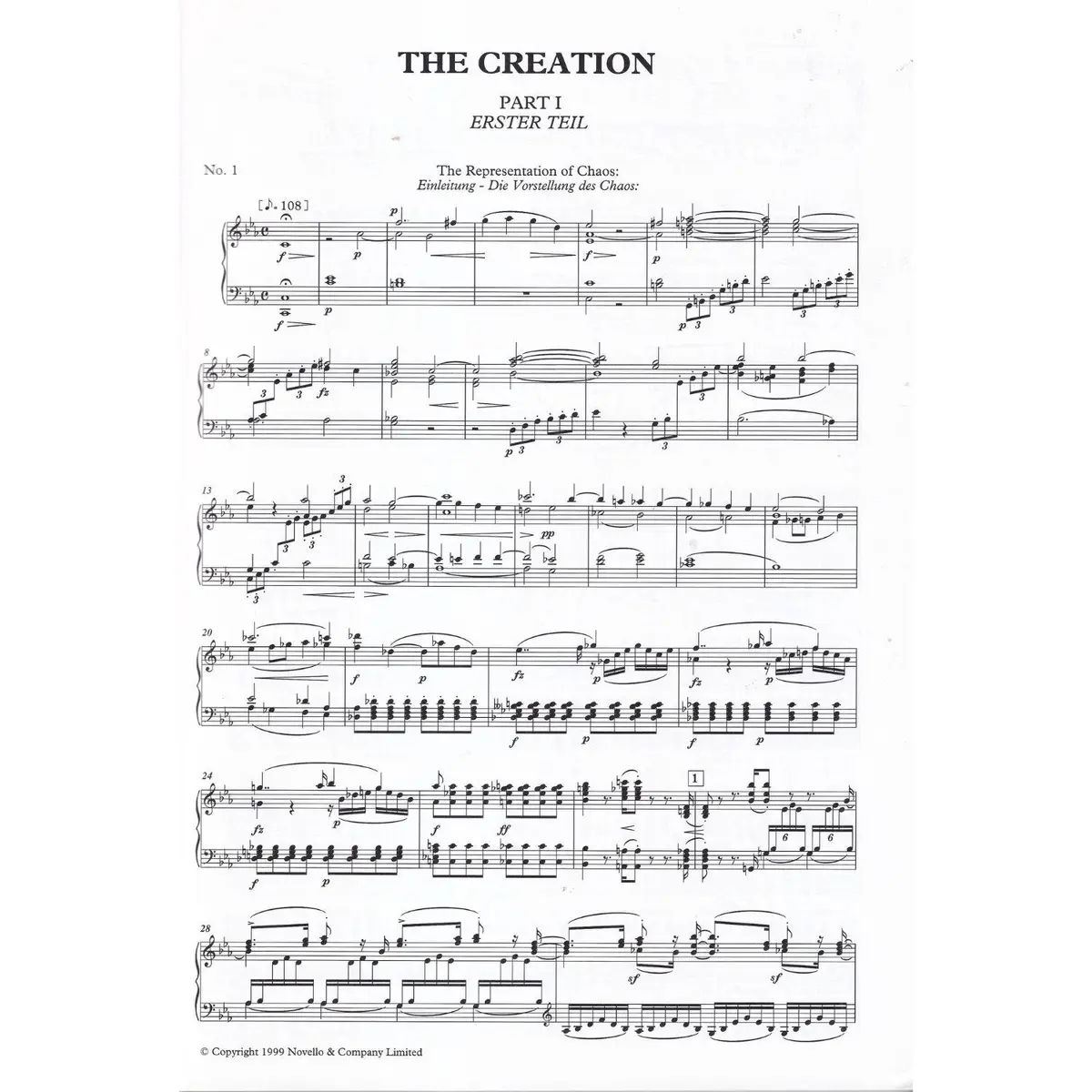The Creation - Vocal Score (Edited By Michael Pilkington)