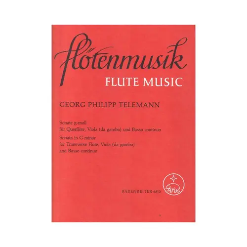 Sonate für Flöte, Viola (Viola da gamba) und Basso cont g-Moll TWV 42:g7