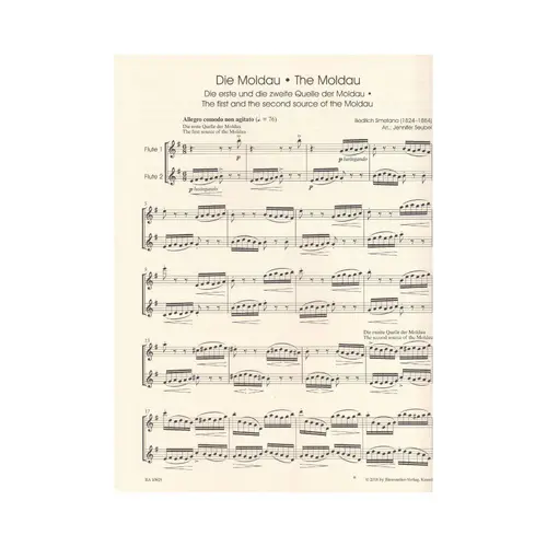 Moldau for two Flutes